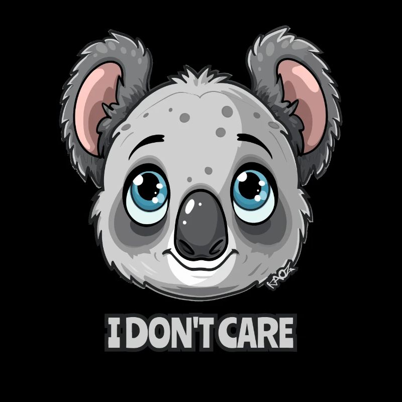 Mignon koala, je m’en fiche