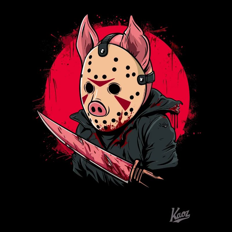 Cochon d’horreur drôle de slasher