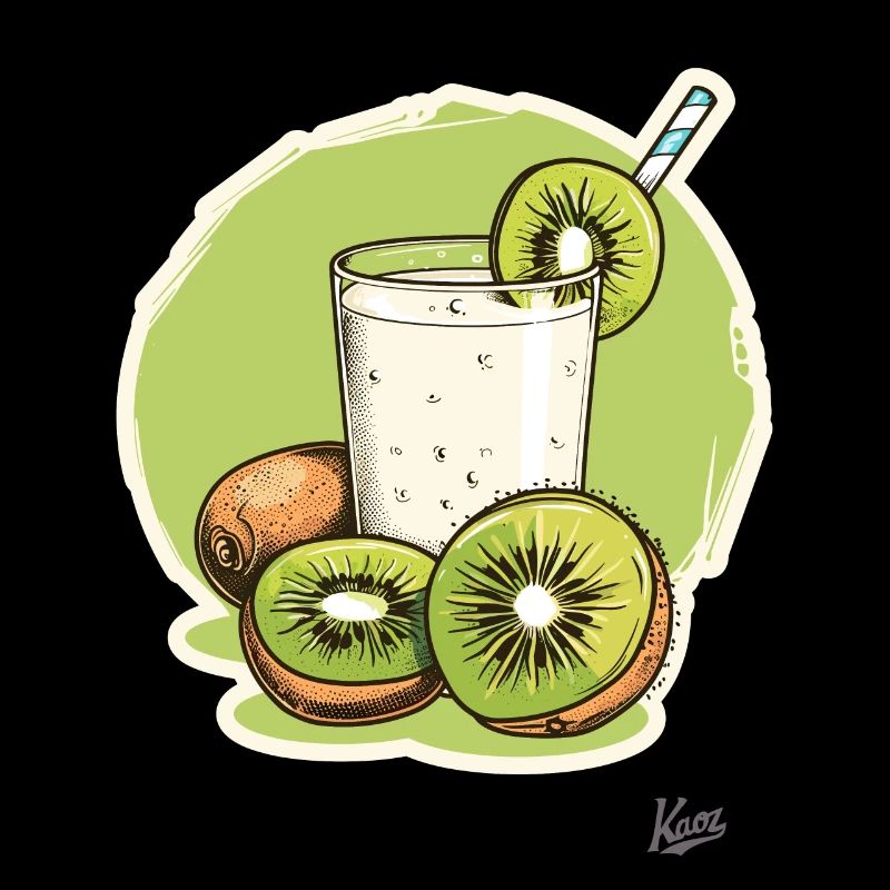 Kiwi milkshake: Drink fruit, be wild!