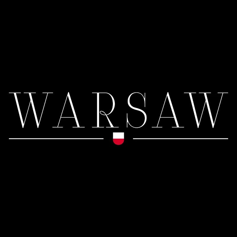 T-shirt de style Varsovie, Pologne