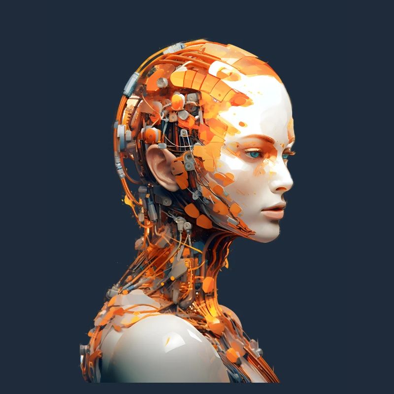 Portrait eines weiblichen Androiden