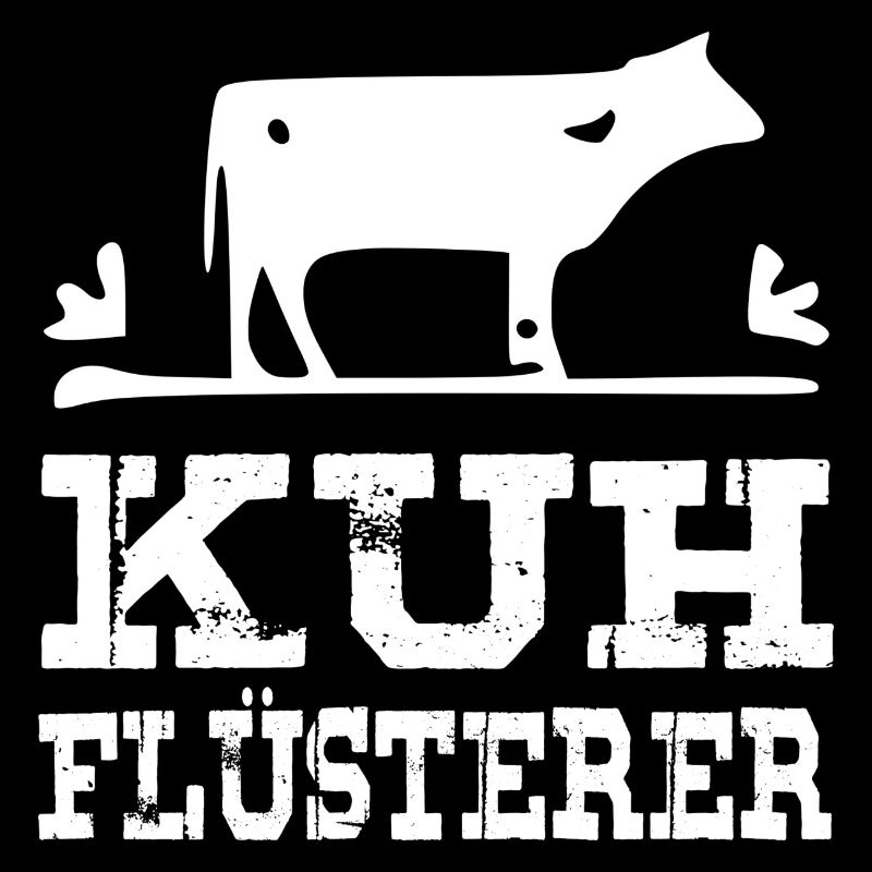 Kuh Flüsterer - weiss