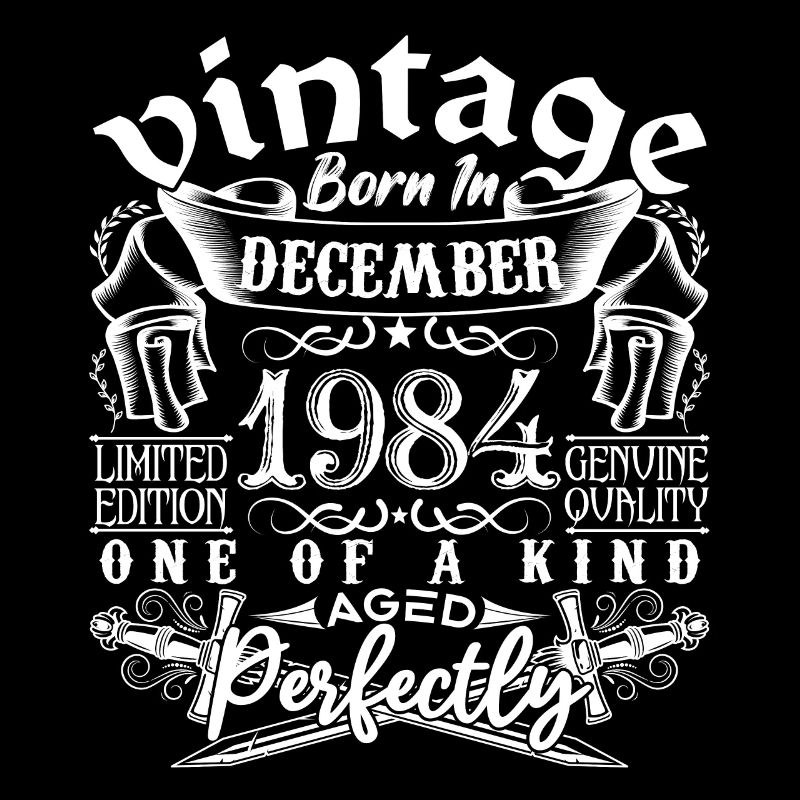 1984 Dezember 1984 Geburtstag Dezember 1984