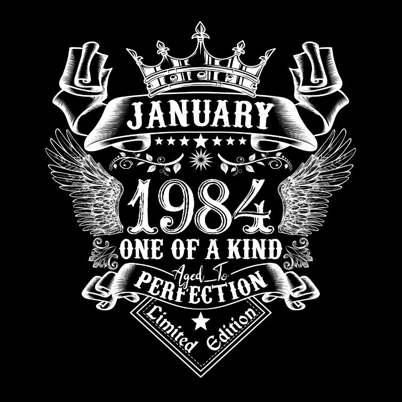 1984 Januar 1984 Geburtstag Januar 1984