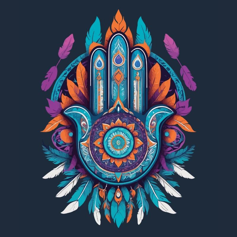Hamsa Main Mandala Bohème Chic