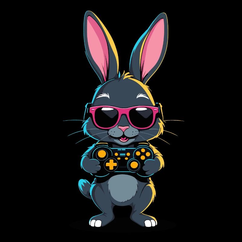 Easter Bunny Gamer Iconic Easter Gaming