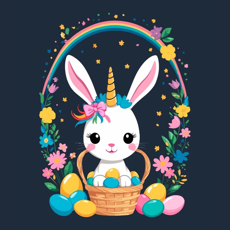 Funny Unicorn Easter Bunny Cute Easter Unicorn