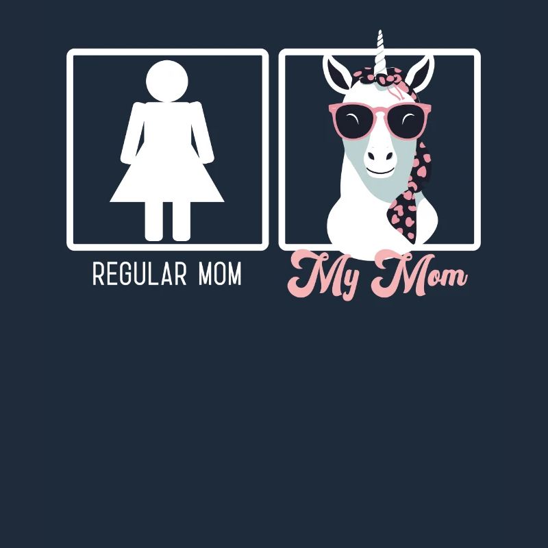 Funny Mom Comparison Unicorn Mom Design