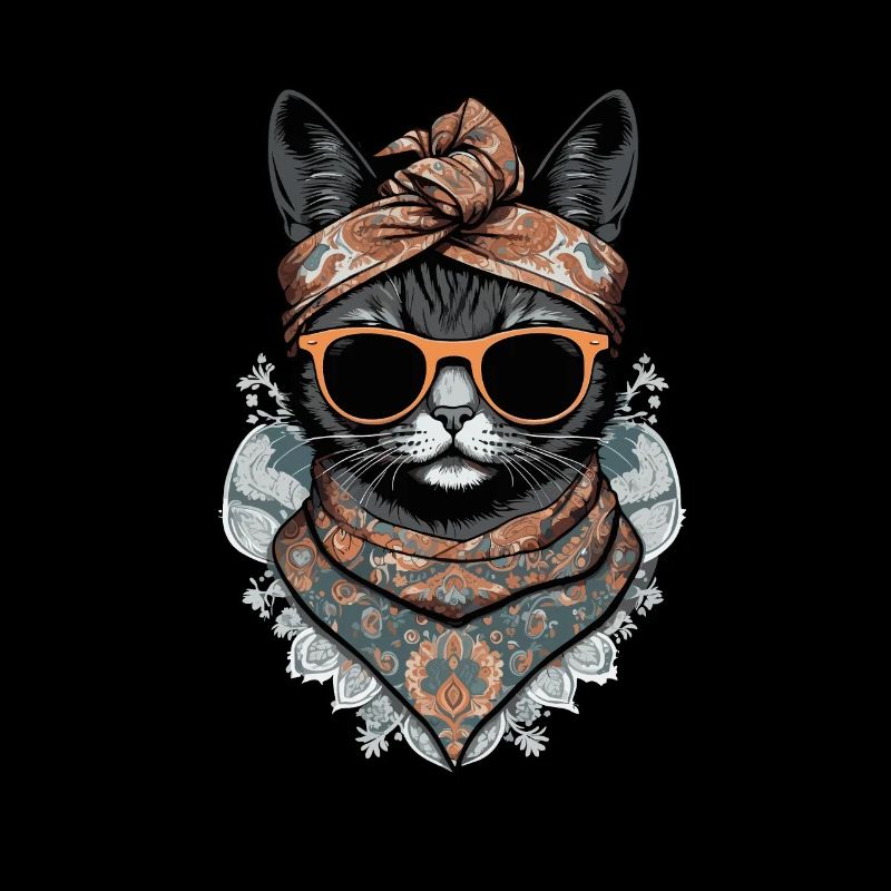 Mignonne maman chat chat maman avec style