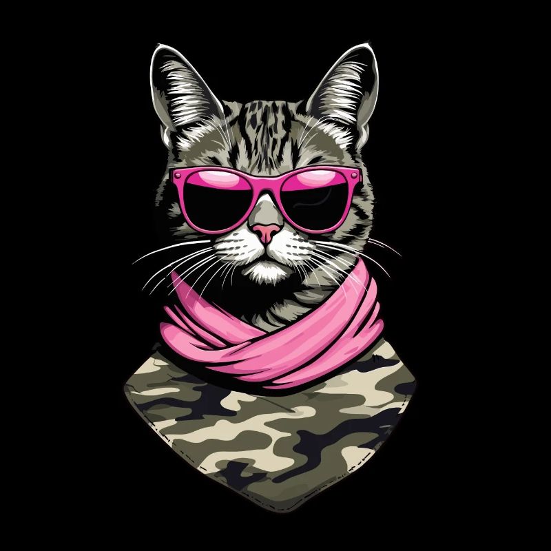 Niedliche Katzenmama Katzenmutter mit Stil