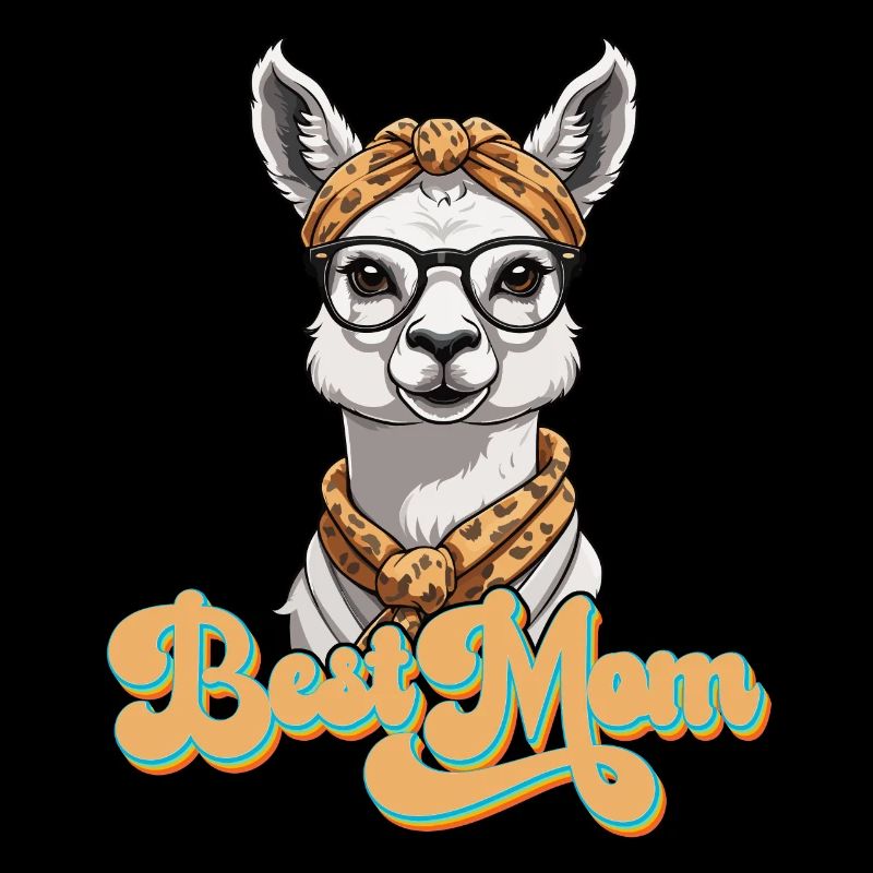 Llama Loving Mom Funny Mom Design