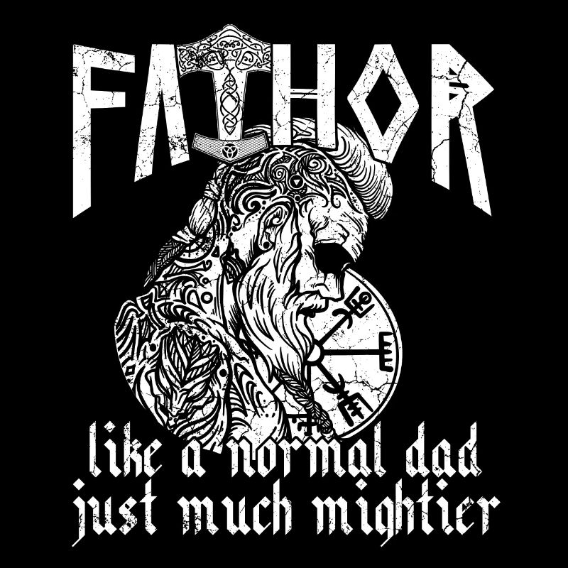 Wikinger Papa Vathor Mächtiger Nordischer Vater