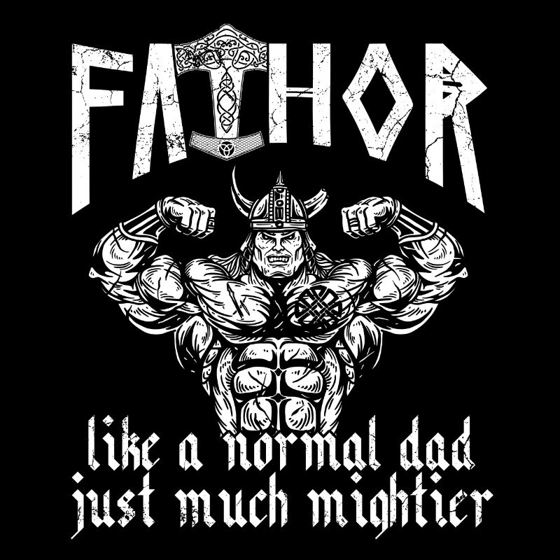 Wikinger Papa Vathor Mächtiger Nordischer Vater