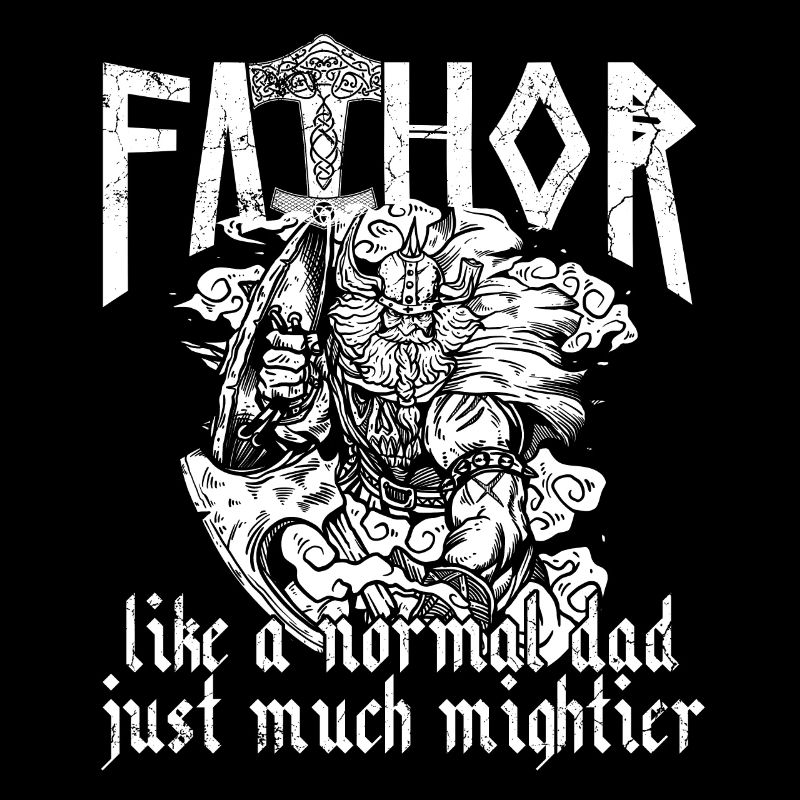 Wikinger Papa Vathor Mächtiger Nordischer Vater