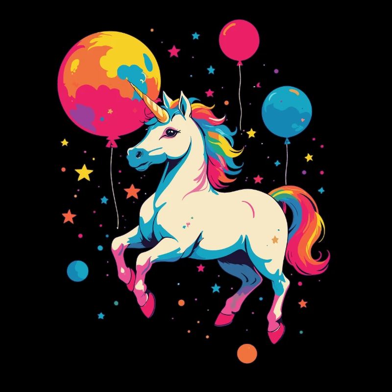 Lustige Einhörner Süßes Einhorn Mädchen