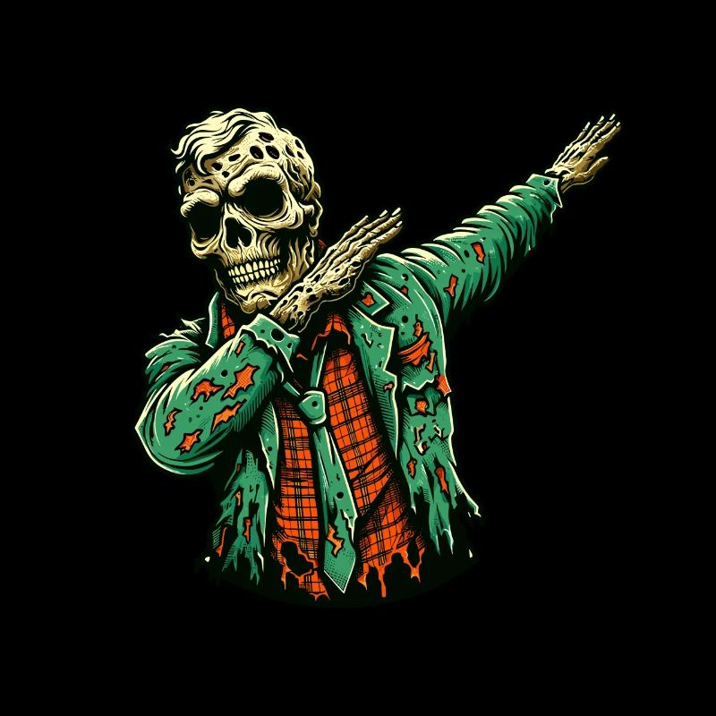 Dabbender Zombie Lustiges Dabbing Design