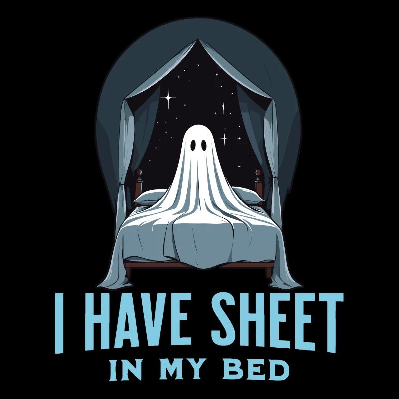 Drôle de dicton d’Halloween : il y a du drap dans mon lit