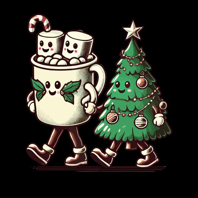 Merry Christmas Retro Style