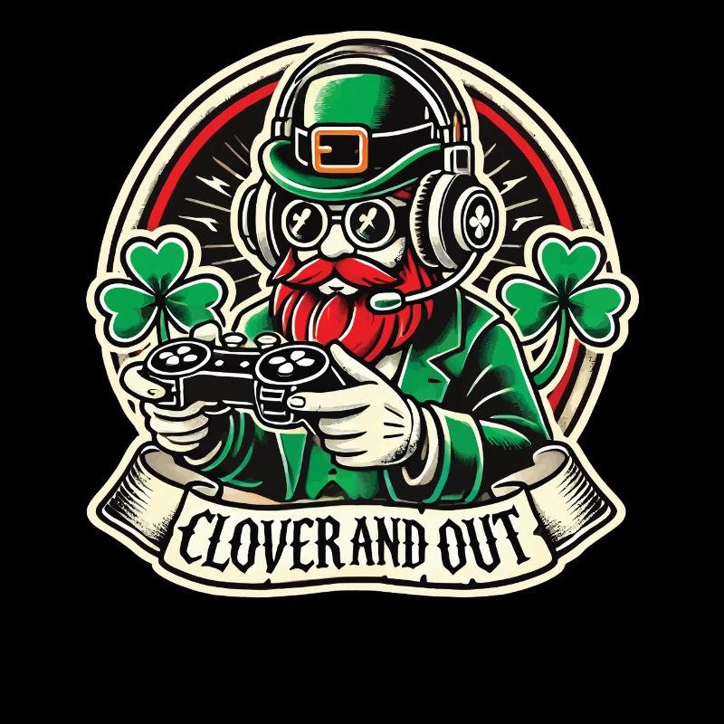 Motif de jeu trèfle et extérieur de la Saint-Patrick