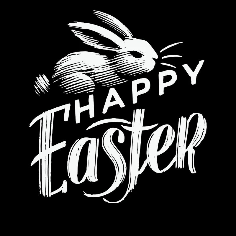Easter Bunny Retro Look Happy Easter