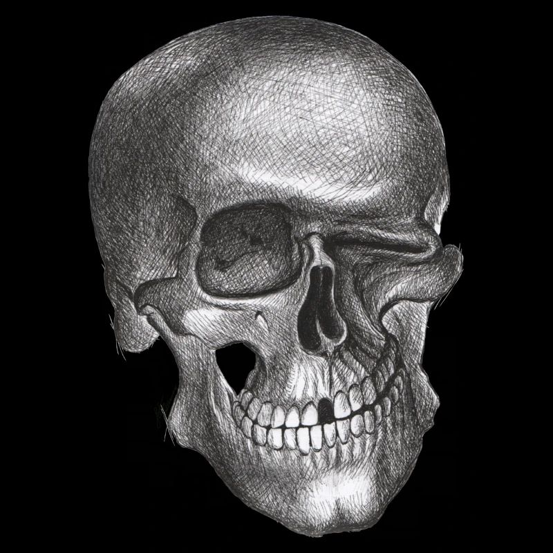 Zwinkernder Schädel - Totenkopf