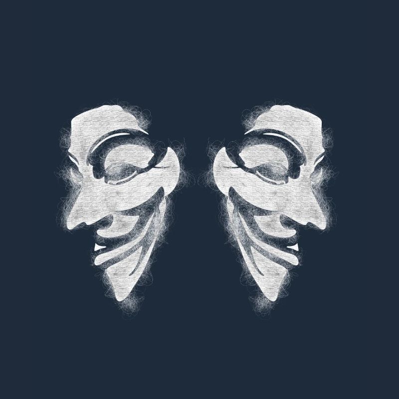Anonymous v comme vendetta Double Head