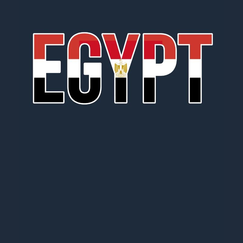 Egypt Flag Bold Typographic