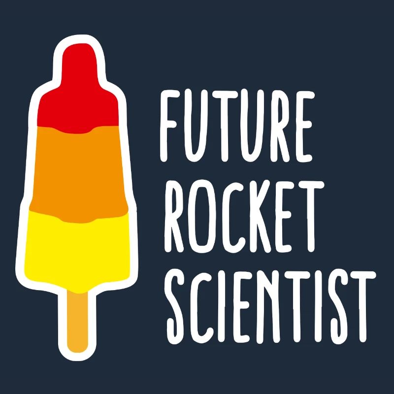 Future rocket scientist Eis Abschluss Rakete