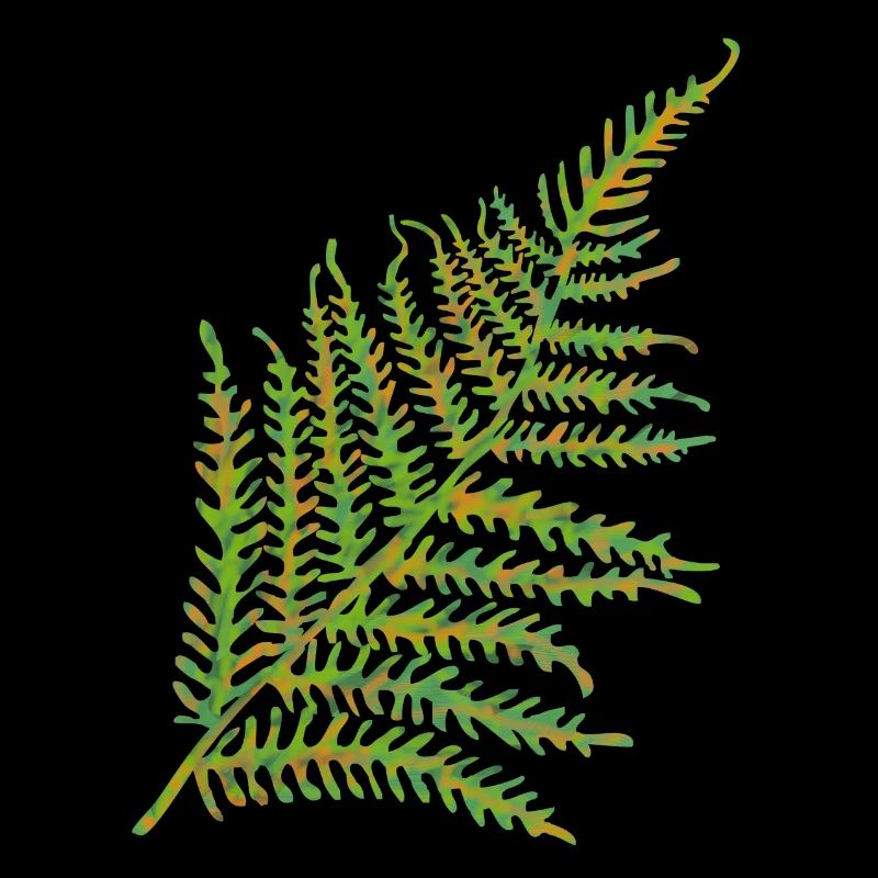 Fern leaf motif