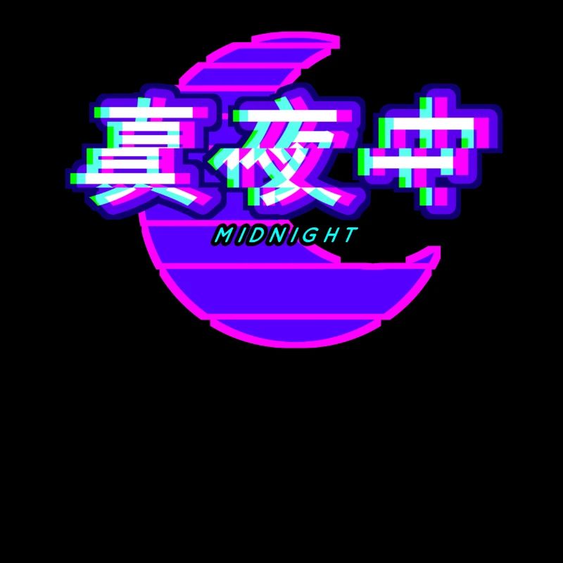 Moon Midnight Kanji Glitch