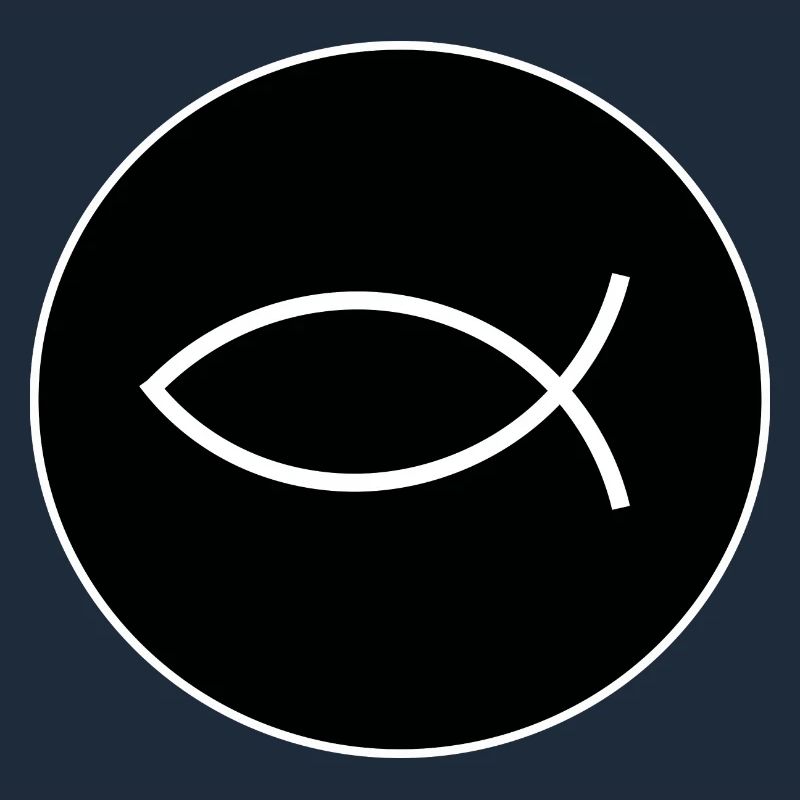 Jesus fish white Ichthys fish fish