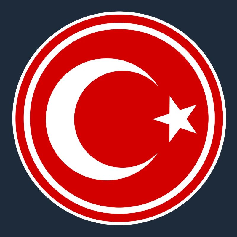 Turkey flag round
