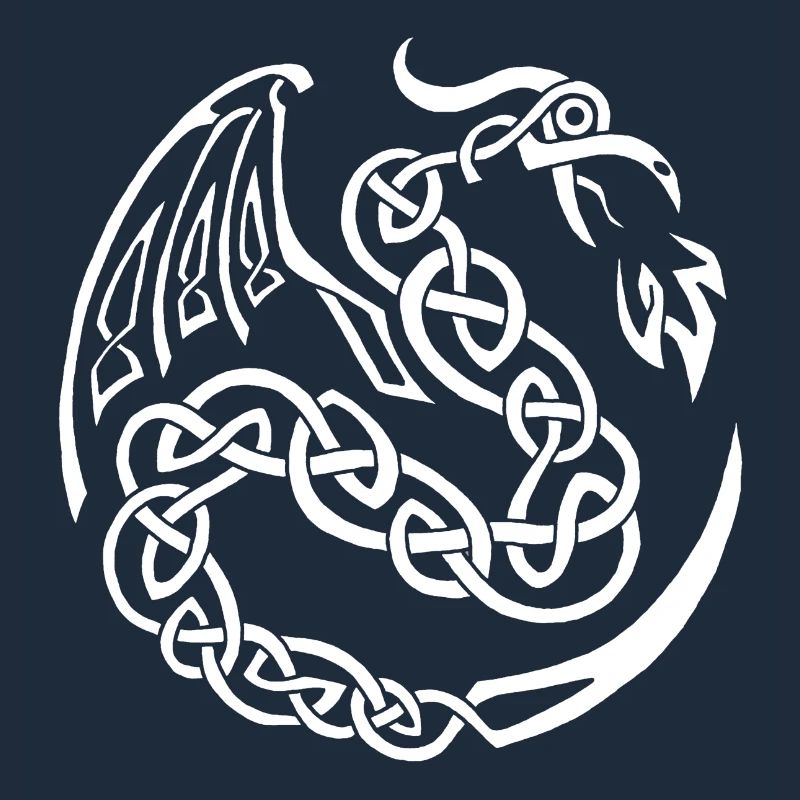 Dragon celte blanc