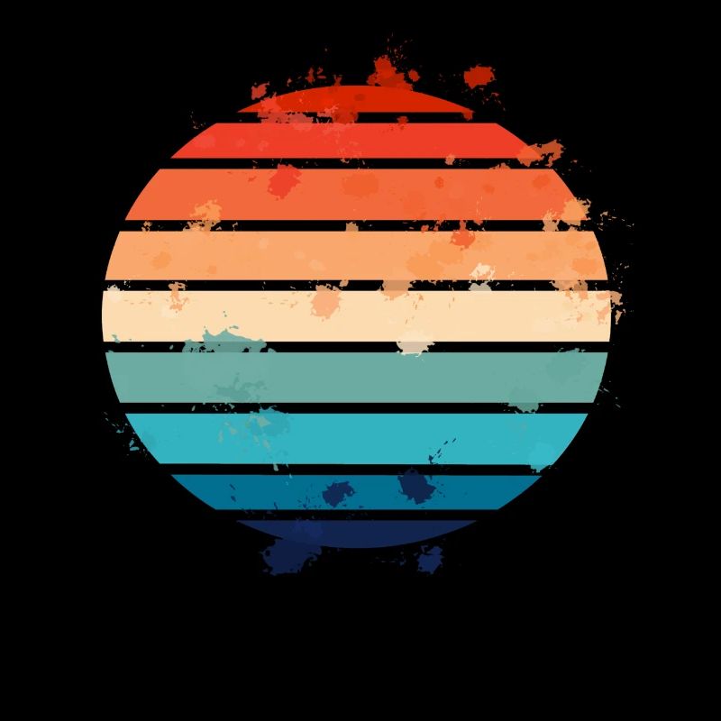 Splatter Retro Sunset