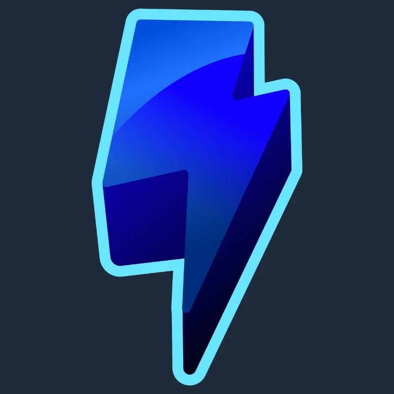 NeonBlitz Lightning Graphic Blue