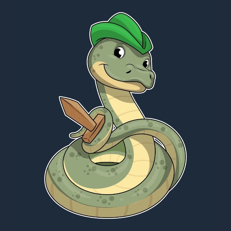 Serpent avec épée