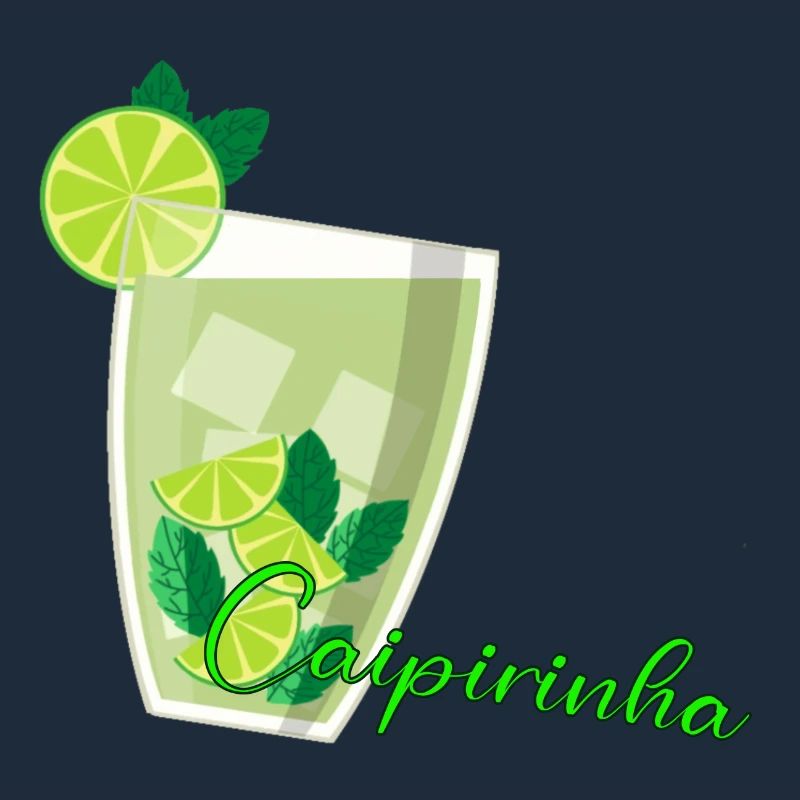 Caipirinha Glass with Lime Mint