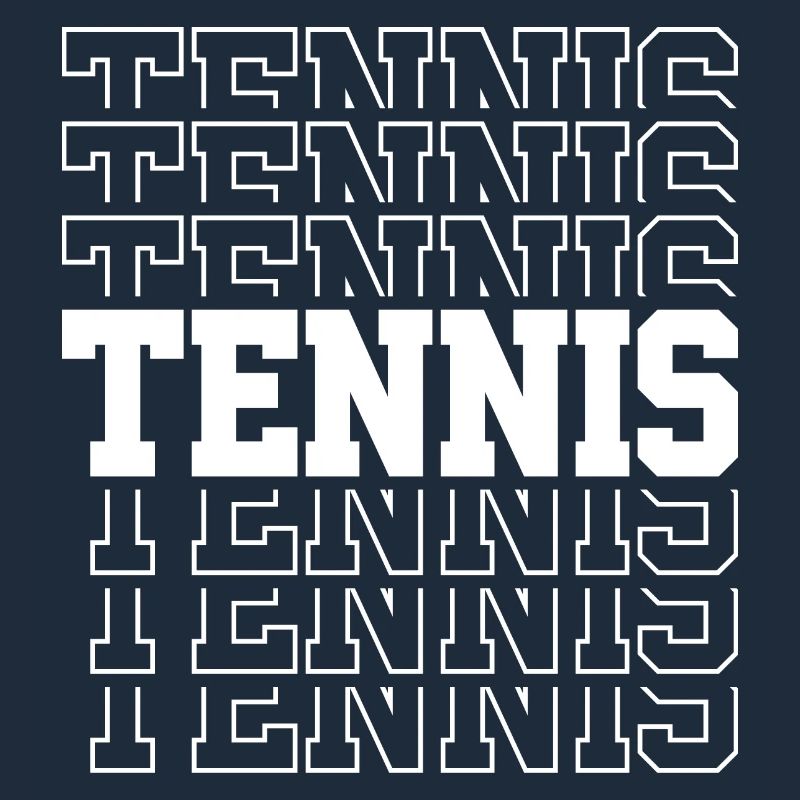 Tennis Typography Pattern Multiple Font