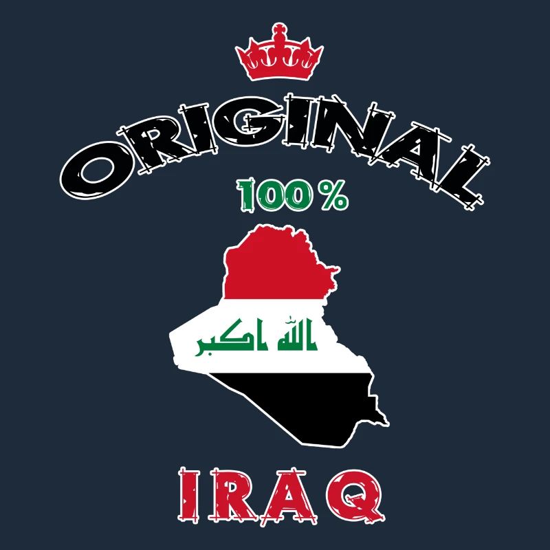 Design original 100 % drapeaux de l'Irak