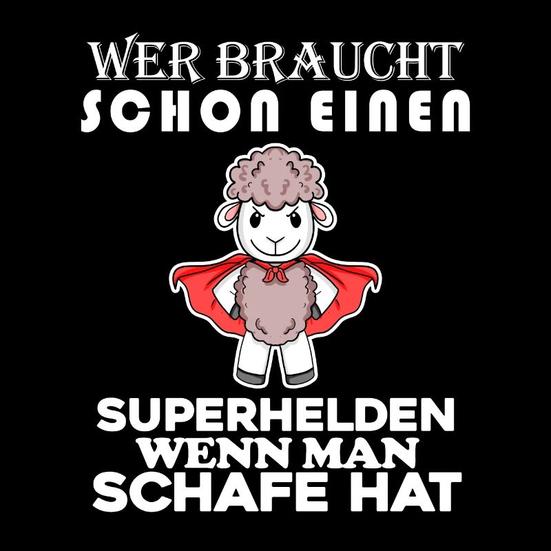 Schaf Superheld Hirte