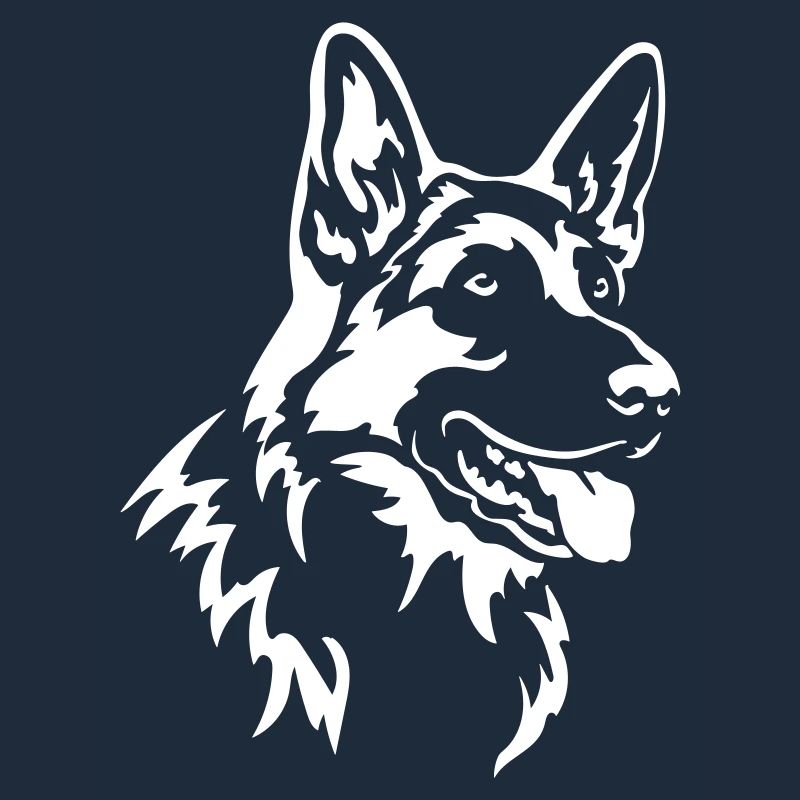 German Shepherd Head "Black Edition"