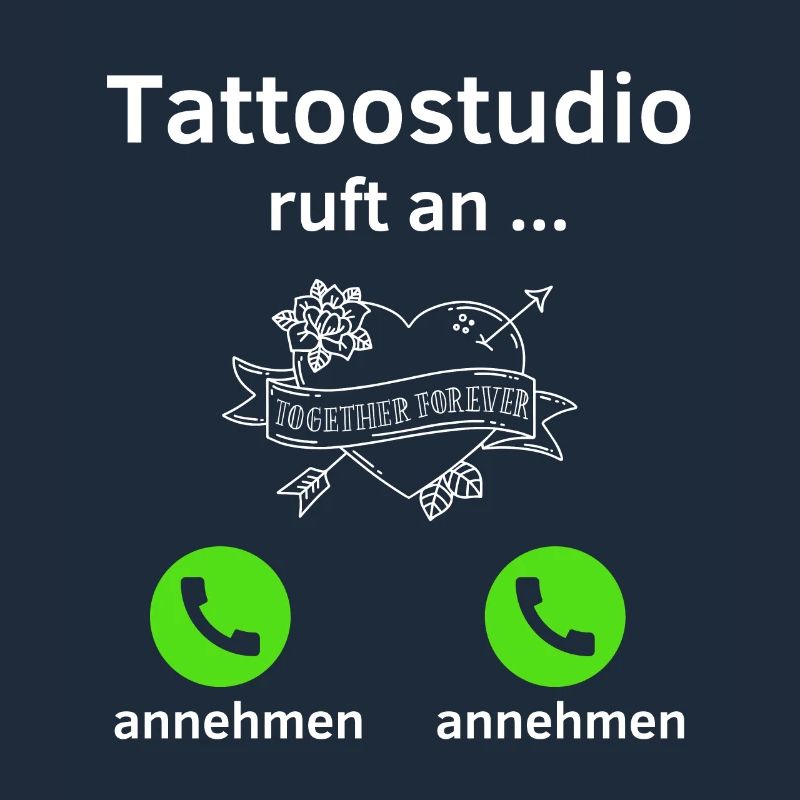Tatoostudio ruft an - annehmen oder annehmen?