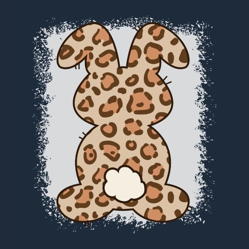 Leopard Print Bleached Easter