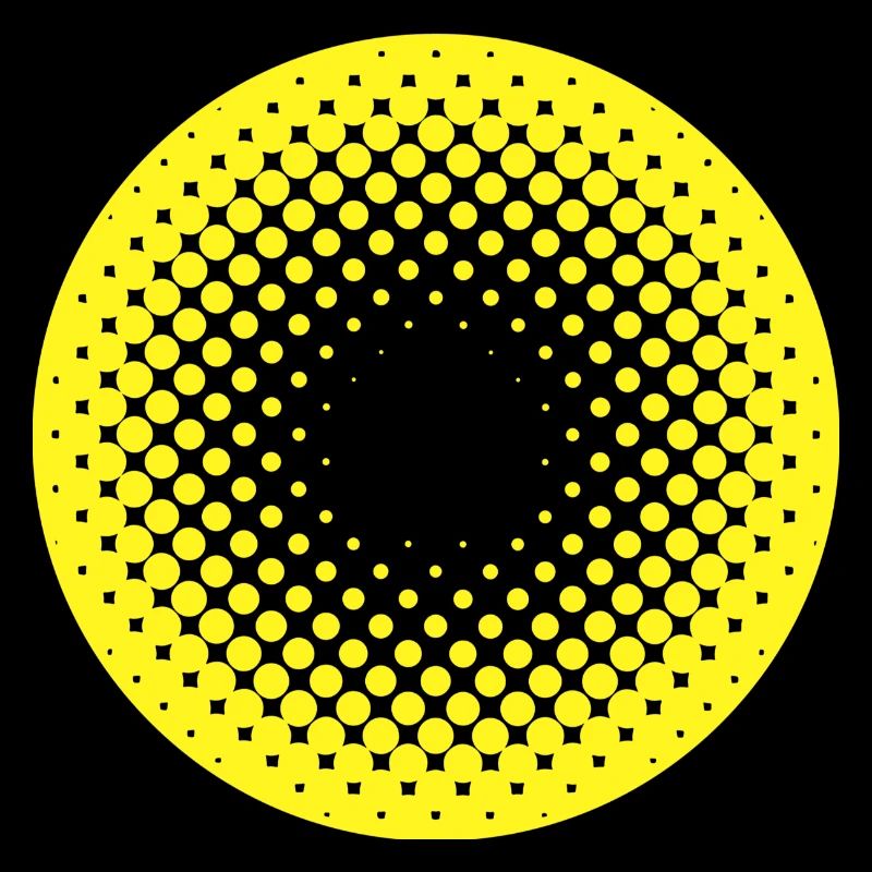 Sonnenkreis Halftone Muster