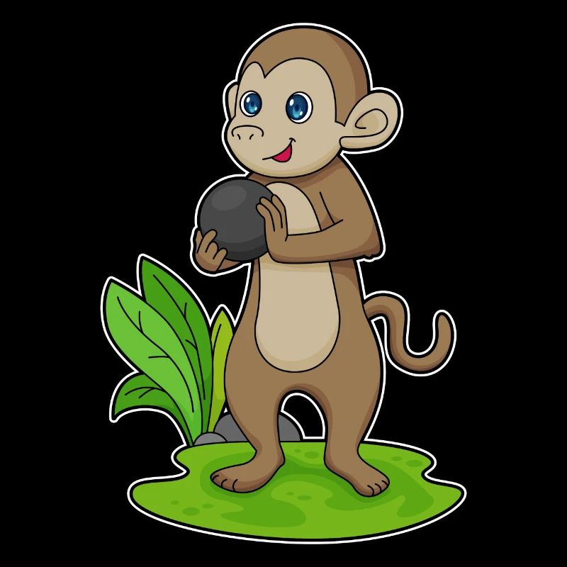 Monkey Bowling Bowling Ball