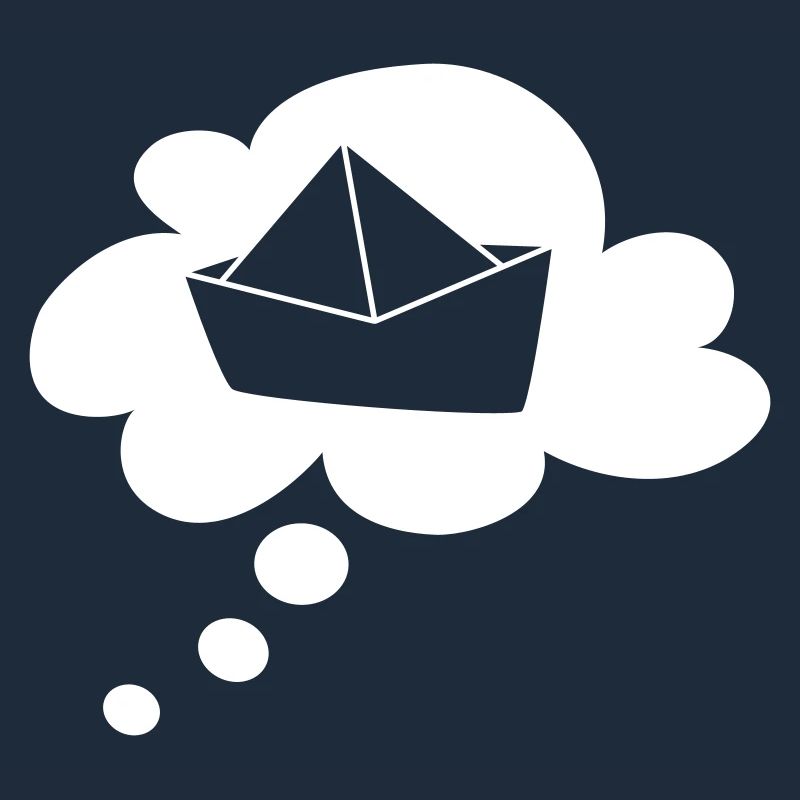 Paper Boat Cloud Thought Bubble Speech Bubble Holiday