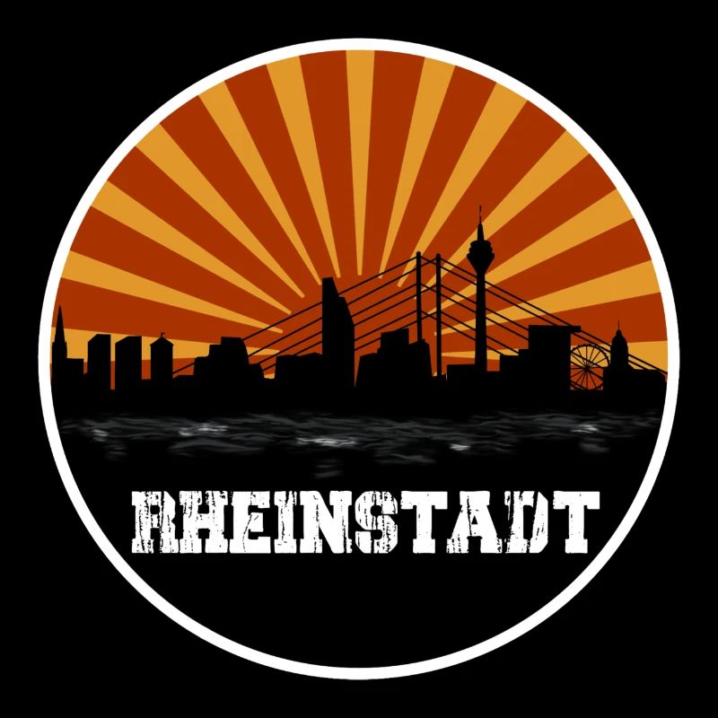 Rheinstadt Retro Skyline