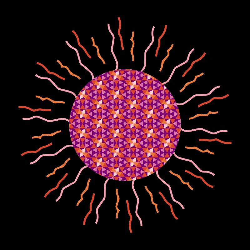 Sonnen-Mandala pink
