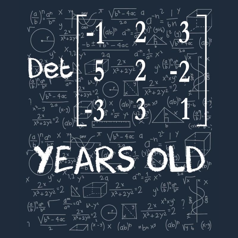 57th birthday 57 years matrix determinant