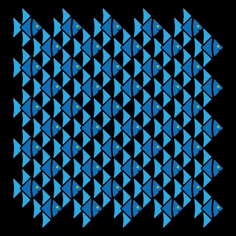 Escher Style Angelfish